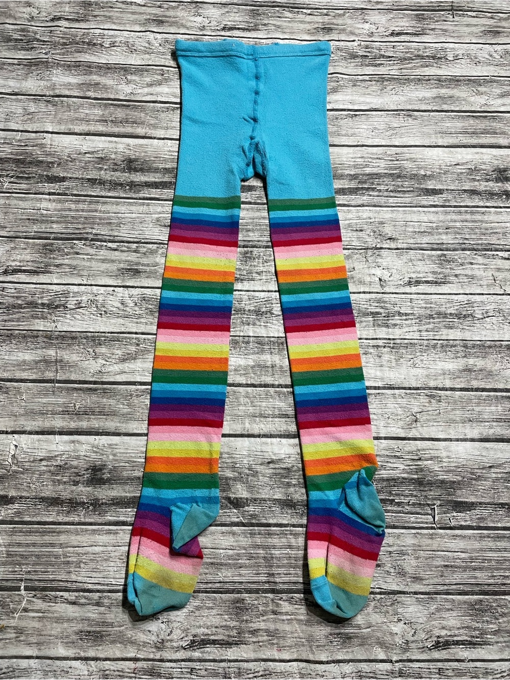 Youth Medium/Large GAP Knit Rainbow Leggings Stockings Great for Halloween Costu